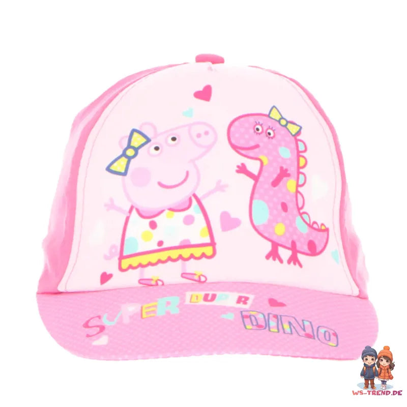 Peppa Wutz Pig Kinder Mädchen Basecap Baseball Kappe Mütze Gr. 53 - WS-Trend.de