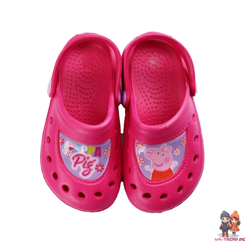 Peppa Wutz - Kinder Clogs Badeschuhe - WS-Trend.de Pig Sandalen Latschen 22-33 Pink