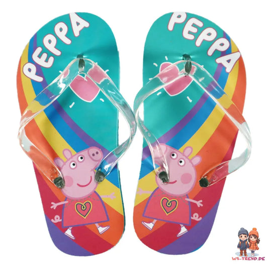 Peppa Pig Wutz Kinder Mädchen FlipFlops Sandalen Latschen Zehentrenner - WS-Trend.de Gr. 23-32