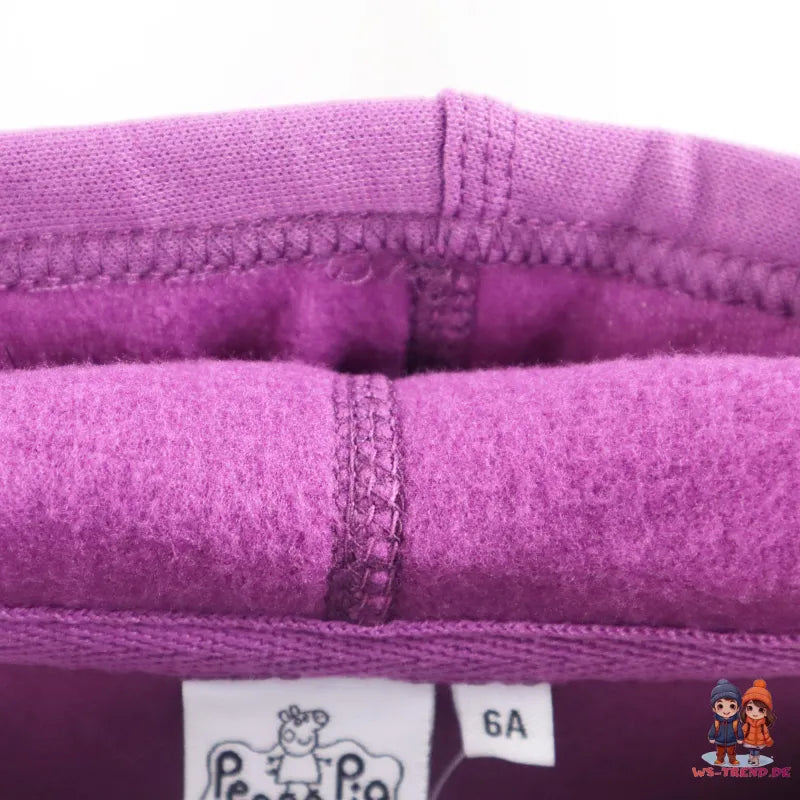 Peppa Pig Wutz Kinder Kapuzenpullover Pulli - WS-Trend.de 98 - 116 Mädchen in Rosa Lila