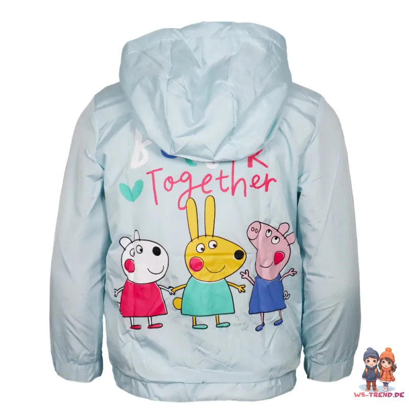 Peppa pig Wutz Kinder Mädchen Sommerjacke Jacke mit Kapuze - WS-Trend.de Gr. 98-116
