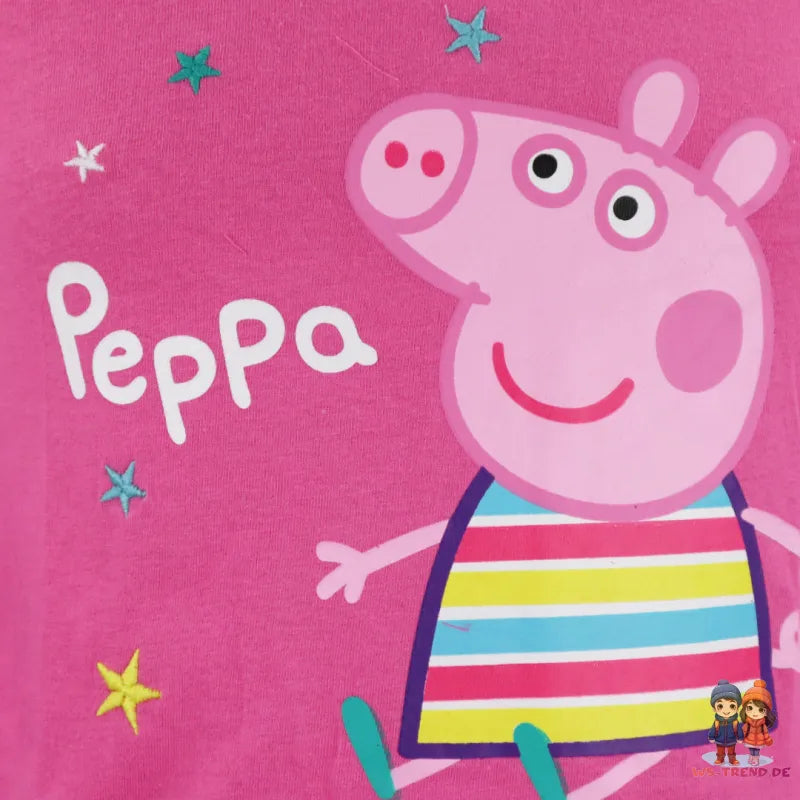 PEPPA Wutz Pig Kinder T-Shirt langarm für Mädchen - WS-Trend.de George Dino Langarmshirt Jungen 92-122 Rot Grau