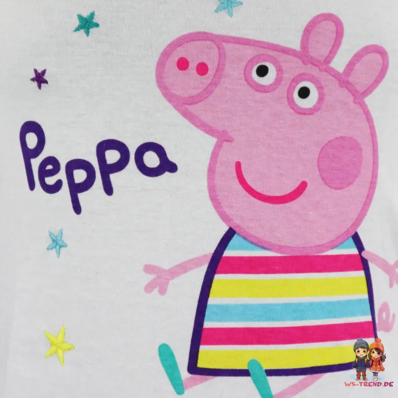 PEPPA Wutz Pig Kinder T-Shirt langarm für Mädchen - WS-Trend.de George Dino Langarmshirt Jungen 92-122 Rot Grau