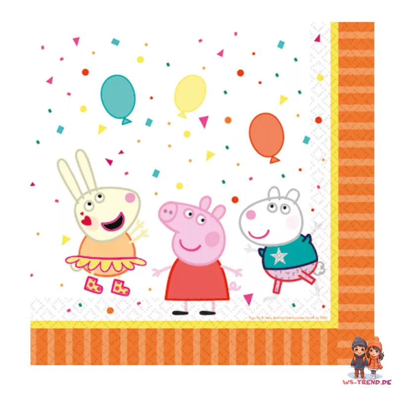 Peppa Wutz Partyset Deko Set 36tlg. - WS-Trend.de Pig Geburtstag 36tlg.Geschirr