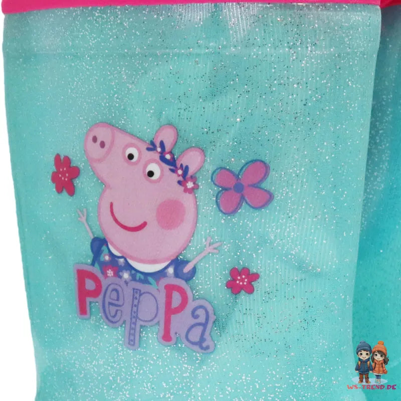 Peppa Wutz Kinder Mädchen Gummistiefel Regenstiefel - WS-Trend.de Pig Stiefel mit Glitzer 23 bis 32