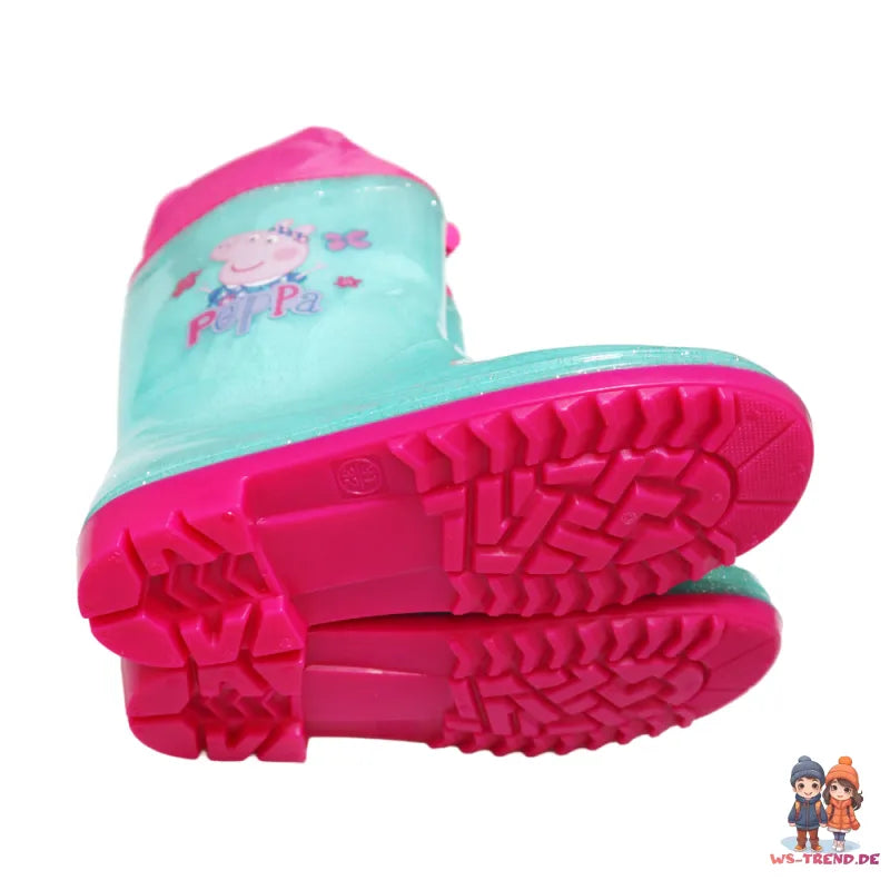 Peppa Wutz Kinder Mädchen Gummistiefel Regenstiefel - WS-Trend.de Pig Stiefel mit Glitzer 23 bis 32