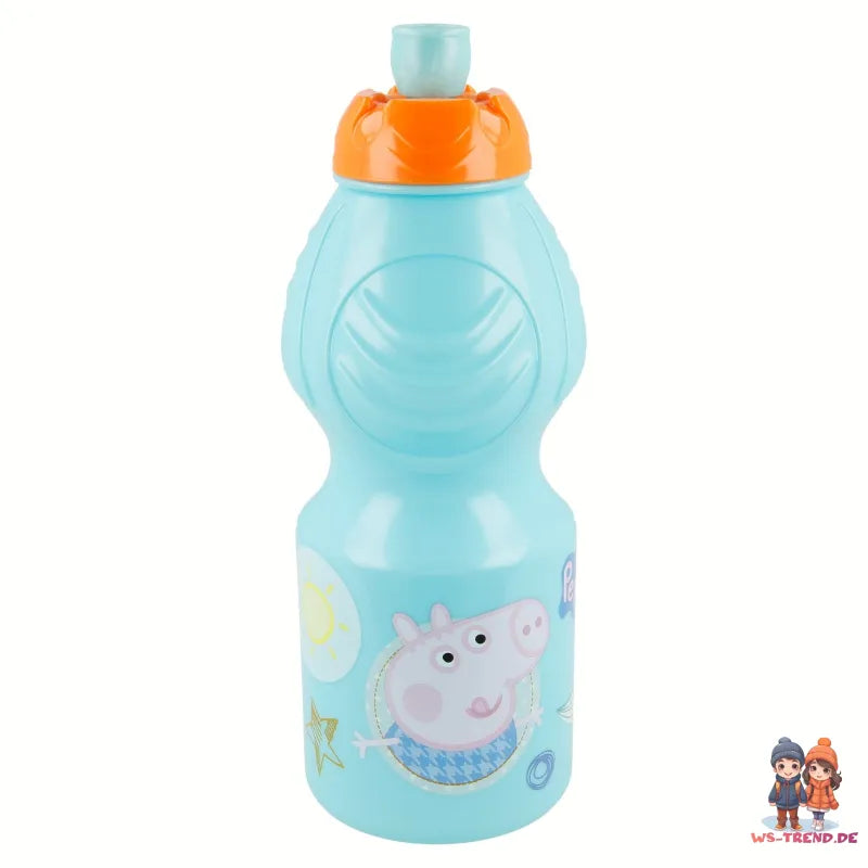 Peppa Wutz George 4er Set Lunchbox mit Trinkbecher und Besteck - WS-Trend.de Pig 4 teiliges Lunch - Brotdose - Trinkflasche