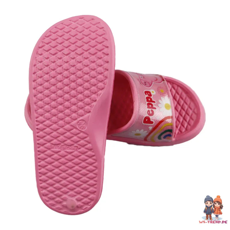 Peppa Wutz - Kinder Sandalen Latschen - WS-Trend.de Pig Mädchen Badeschuhe 22-33 rosa rot