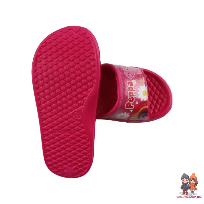 Peppa Wutz - Kinder Sandalen Latschen - WS-Trend.de Pig Mädchen Badeschuhe 22-33 rosa rot