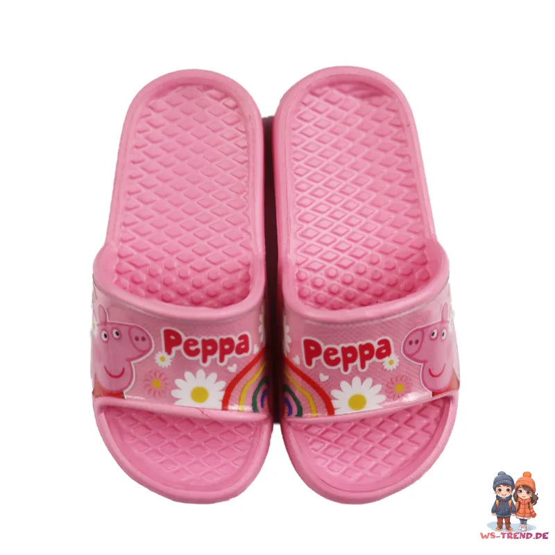 Peppa Wutz - Kinder Sandalen Latschen - WS-Trend.de Pig Mädchen Badeschuhe 22-33 rosa rot