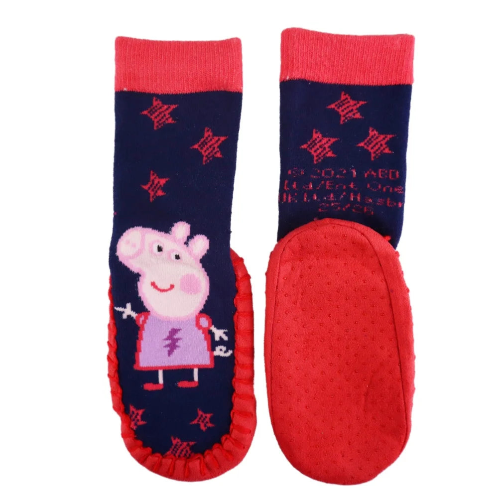 Peppa Wutz Kinder Stopper Socken - WS-Trend.de Mädchen antirutsch lange Stoppersocken 23 bis 28