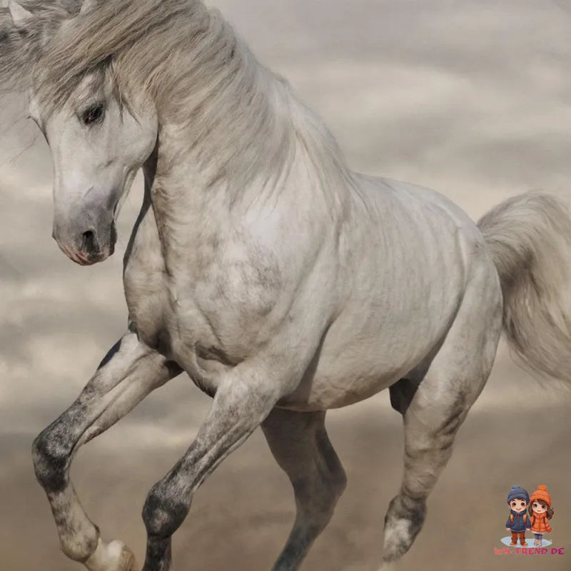 Pferde Motiv Bettwäsche 2tlg Set 135x200 80x80 cm 100% Baumwolle - WS-Trend.de