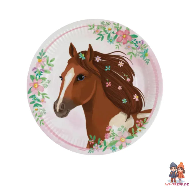 Pferde Pony Geburtstag Deko Set 36tlg.Partyset - WS-Trend.de Kinder Kindergeburtstag