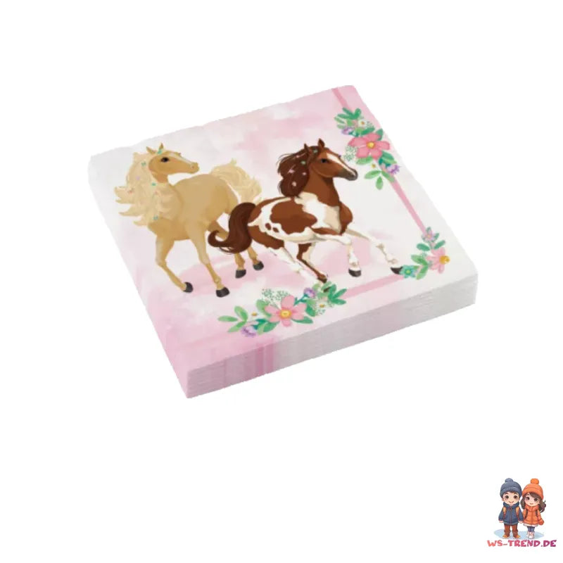 Pferde Pony Geburtstag Deko Set 36tlg.Partyset - WS-Trend.de Kinder Kindergeburtstag
