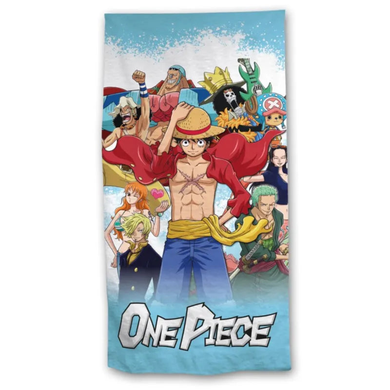 One Piece Ruffy and Friends Anime Badetuch Strandtuch 70x140cm - WS-Trend.de Handtuch Badehandtuch XXL 70x140