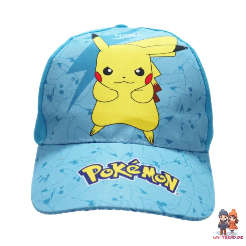 Anime Pokemon Pikachu Basecap Baseball Kappe Mütze - WS-Trend.de Gr. 54-56
