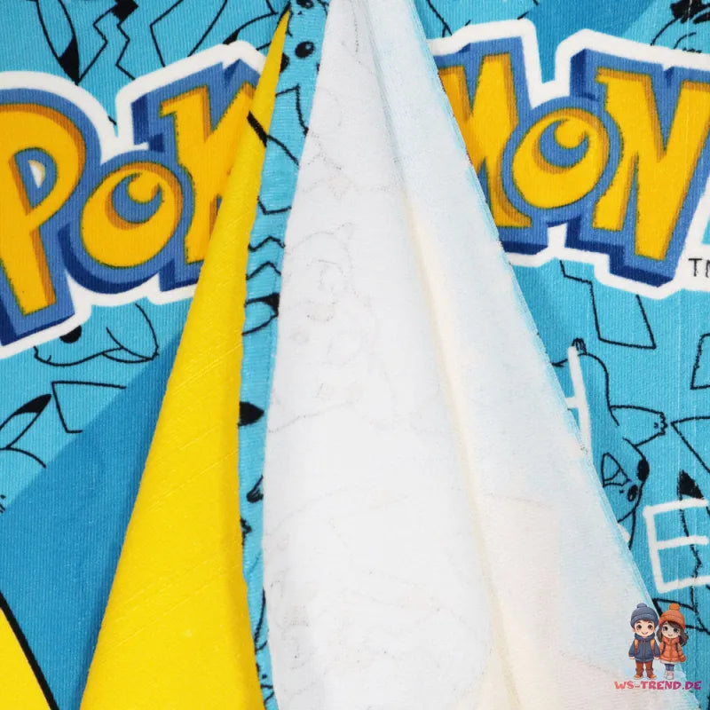Pokemon Pikachu Mikrofaser Badetuch Strandtuch Duschtuch XL 70x140 cm - WS-Trend.de
