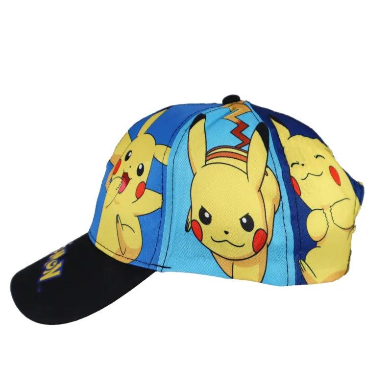 Pokemon Pikachu Kinder Basecap Baseball Kappe Mütze allover Print - WS-Trend.de 54-56