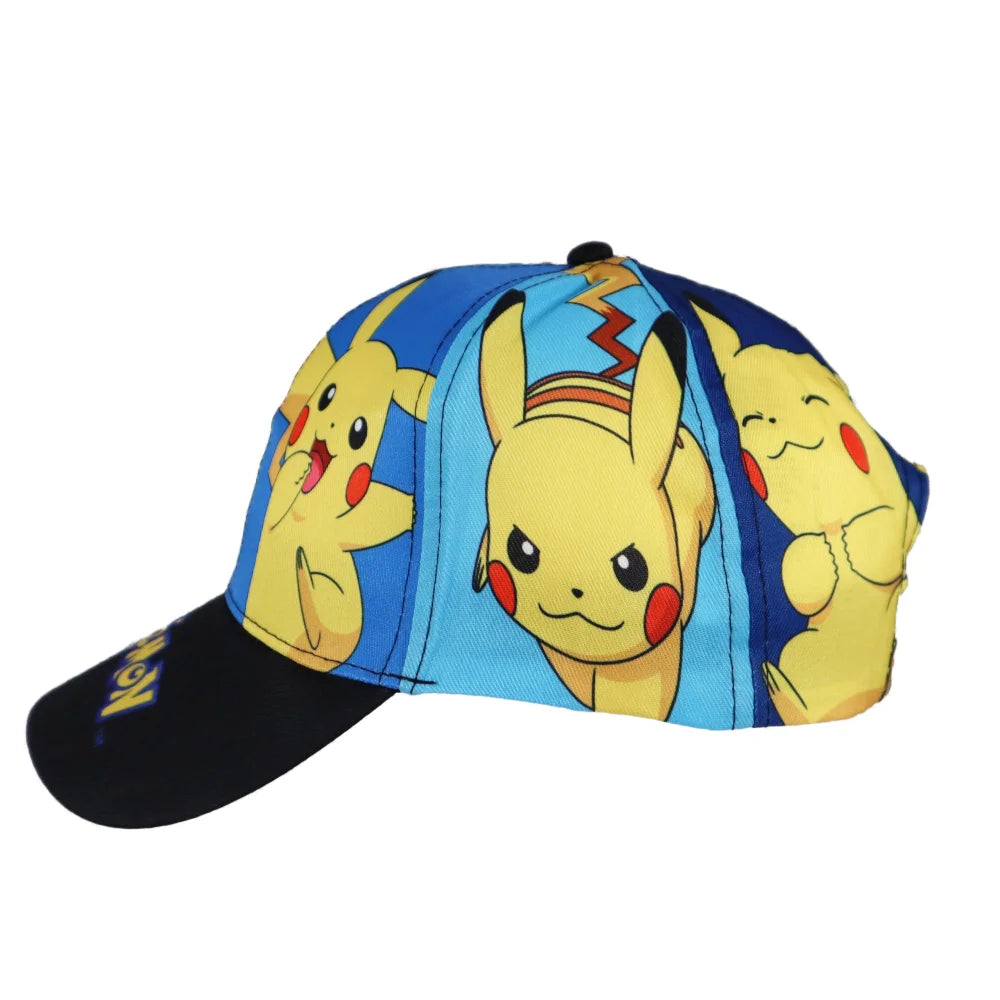 Pokemon Pikachu Kinder Basecap Baseball Kappe Mütze allover Print - WS-Trend.de 54-56