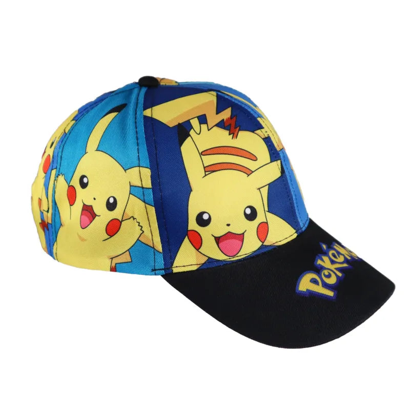 Pokemon Pikachu Kinder Basecap Baseball Kappe Mütze allover Print - WS-Trend.de 54-56