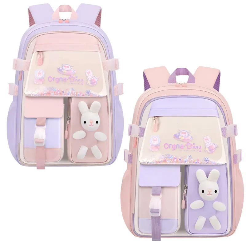 Häschen Hase Mädchen Rucksack Backpack Tasche Schultasche 45 x 32 17 cm - WS-Trend.de