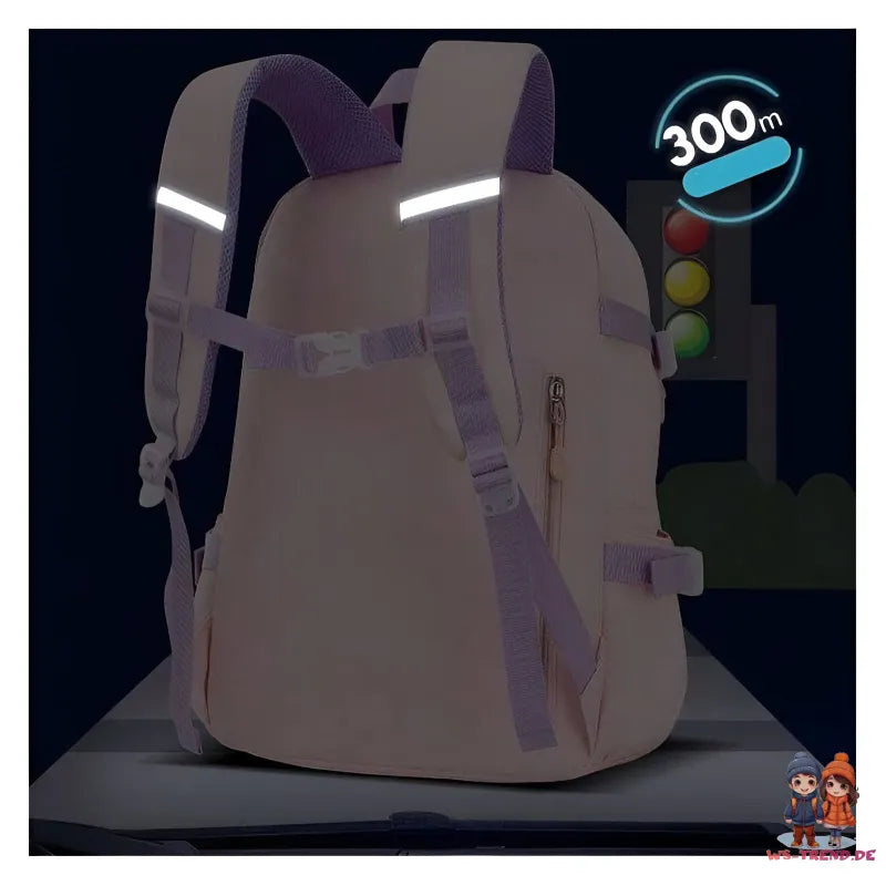 Häschen Hase Mädchen Rucksack Backpack Tasche Schultasche 45 x 32 17 cm - WS-Trend.de