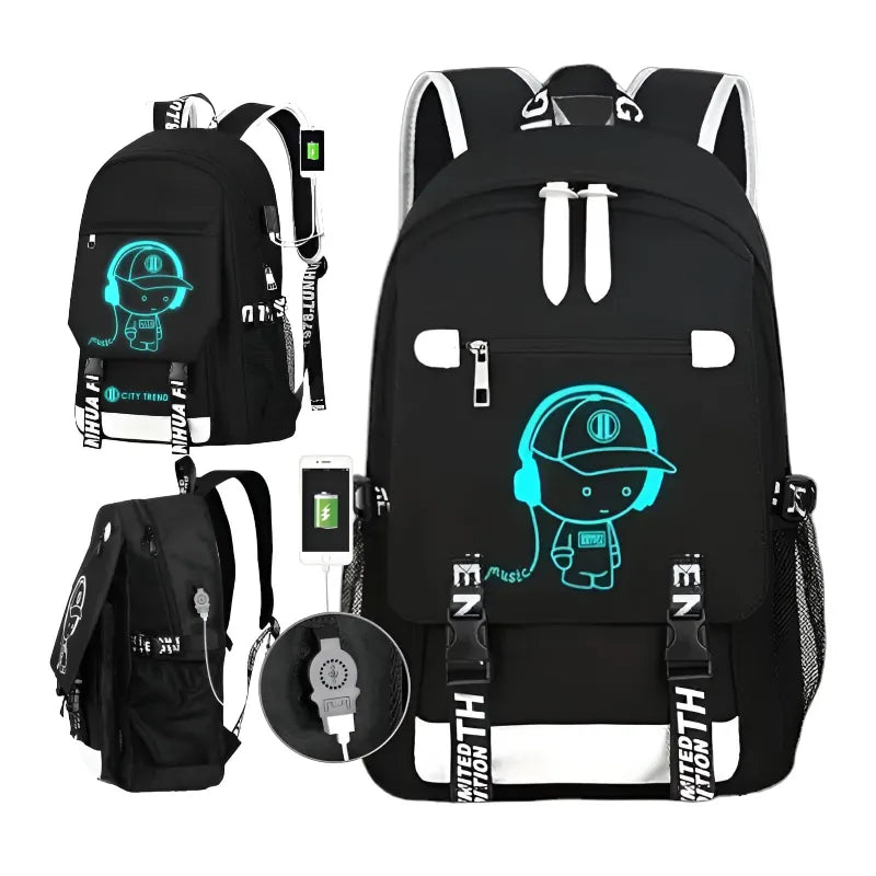 Cool Boy Music Jungen Rucksack Backpack Tasche Schultasche 44 x 27 16 cm - WS-Trend.de