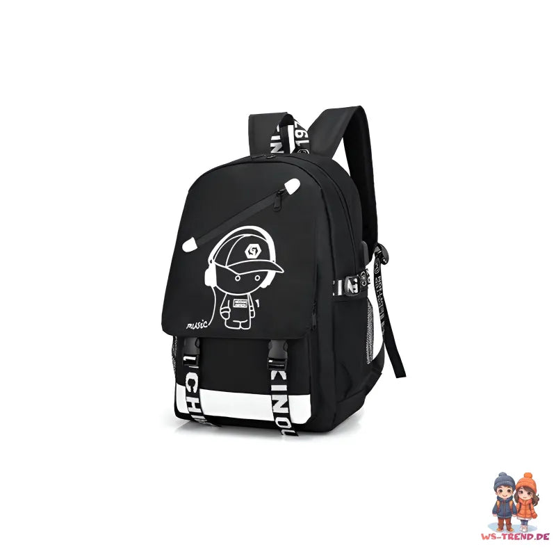 Cool Boy Music Jungen Rucksack Backpack Tasche Schultasche 44 x 27 16 cm - WS-Trend.de