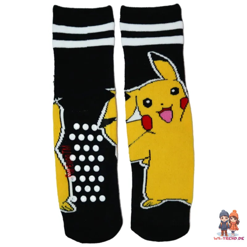 Pokemon Pikachu Pokeball lange ABS Socken Stoppersocken 2er Pack - WS-Trend.de Gr. 35 bis 39