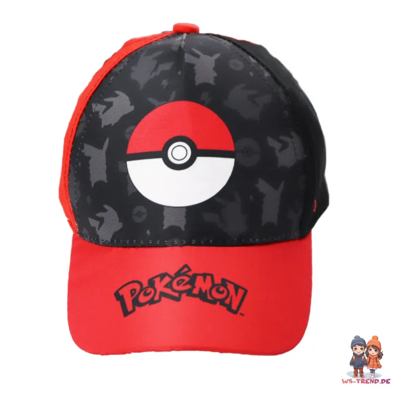 Pokemon Pikachu Pokeball Jungen Kinder Basecap - WS-Trend.de Baseball Kappe Mütze 52 54 baumwolle