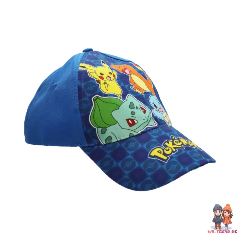 Anime Pokemon Pikachu Basecap Baseball Kappe Mütze - WS-Trend.de Gr. 54-56