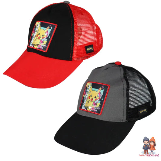 Pokemon Pikachu Jungen Basecap Baseball Kappe Truckercap - WS-Trend.de Mütze 54-56