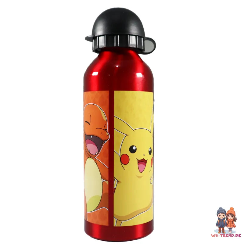 Pokemon Pikachu und Freunde Aluminium Wasserflasche Trinkflasche Flasche 500 ml WS Trend.de