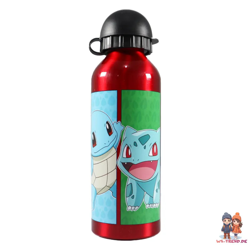 Pokemon Pikachu und Freunde Aluminium Wasserflasche Trinkflasche Flasche 500 ml WS Trend.de