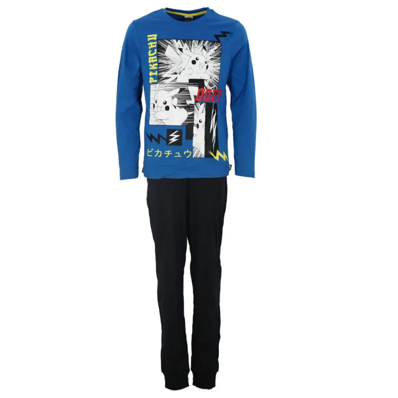 Pokemon Pikachu and Friends Kinder Schlafanzug Pyjama WS Trend.de 110 152 Baumwolle