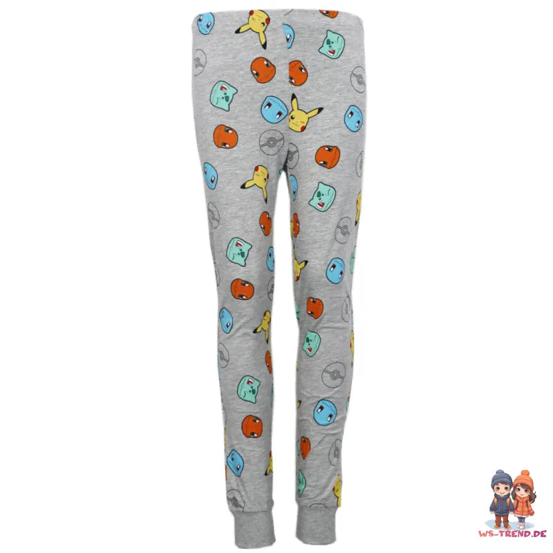Pokemon Pikachu and Friends Kinder Schlafanzug Pyjama WS Trend.de 110 152 Baumwolle