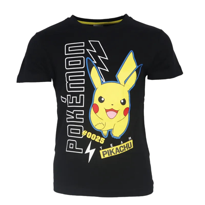 Pokémon Pikachu and Friends Kinder kurzarm T-Shirt - WS-Trend.de Kurzarm Shirt Baumwolle 110 bis 152 Weiß Schwarz