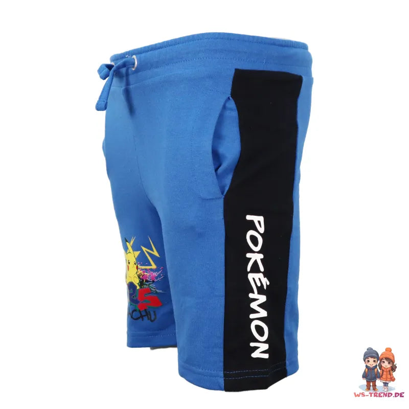 Pokemon Pikachu Jungen Shorts Bermudas - WS-Trend.de Gr. 140 bis 176 Baumwolle