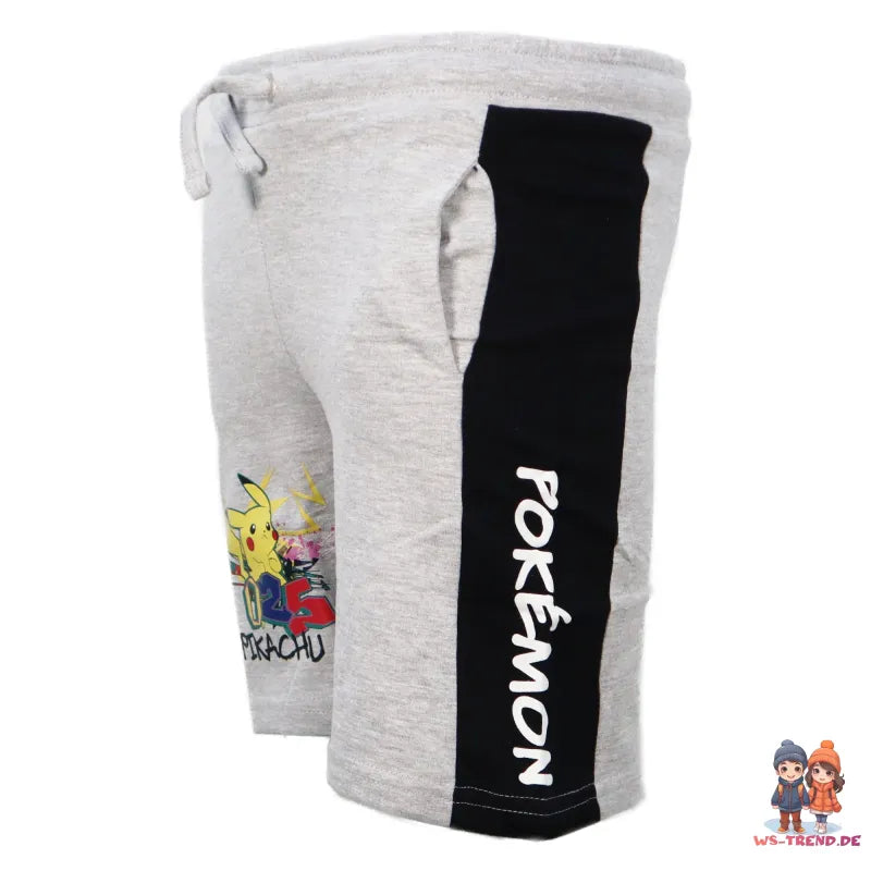Pokemon Pikachu Jungen Shorts Bermudas - WS-Trend.de Gr. 140 bis 176 Baumwolle