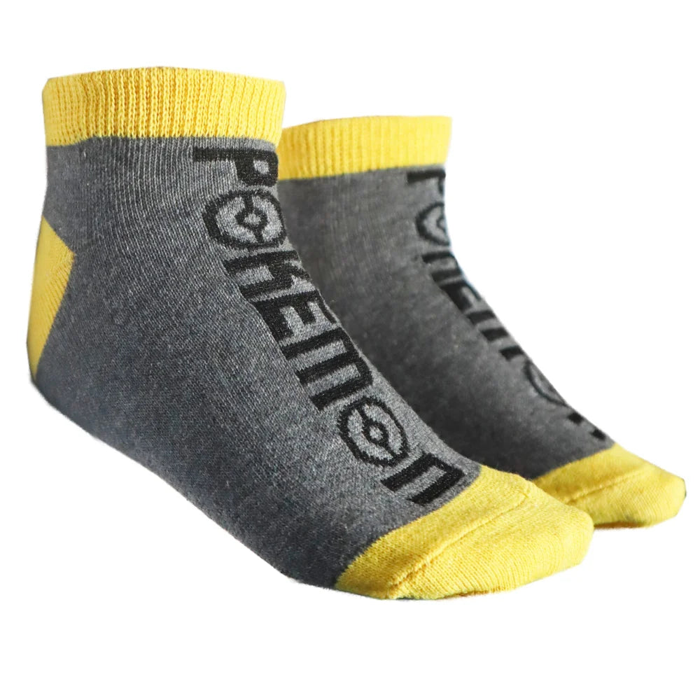 Pokemon Pikachu Kinder Jungen Sneaker kurze Socken 3er Pack Gr. 23 bis 34 - WS-Trend.de