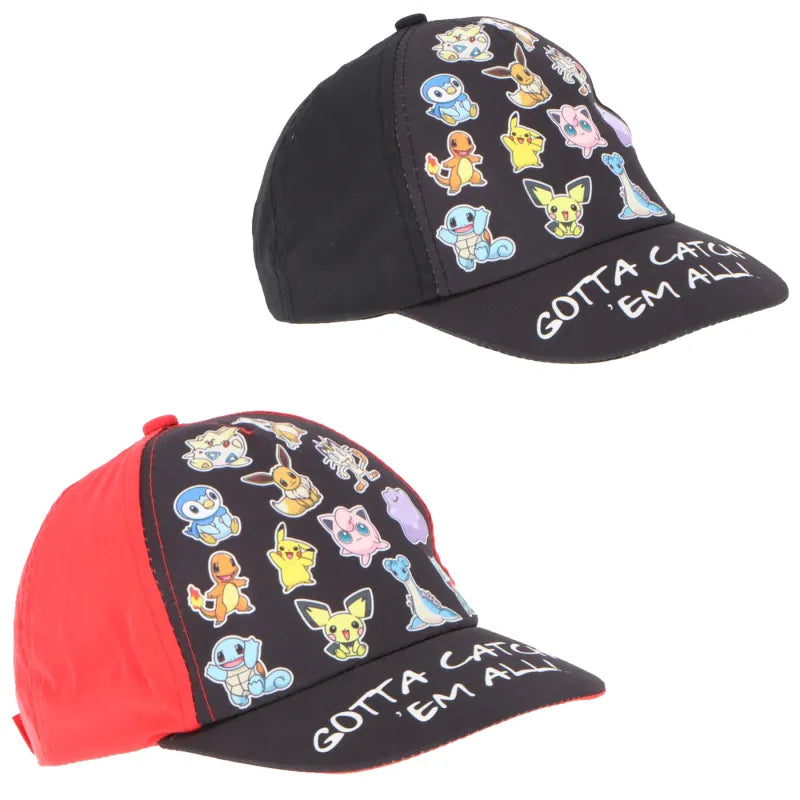 Pokemon Pikachu and Friends Jungen Kinder Basecap WS Trend.de Baseball Kappe Mütze Gr. 54 56