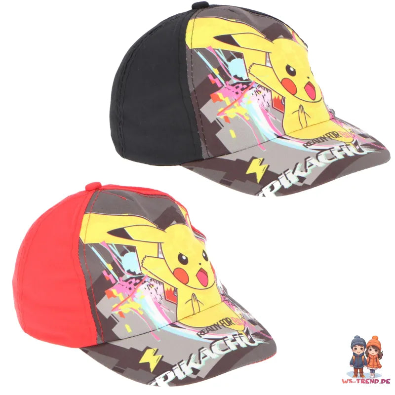 Pokemon Pikachu Jungen Kinder Basecap - WS-Trend.de Baseball Kappe Mütze Gr. 54 56
