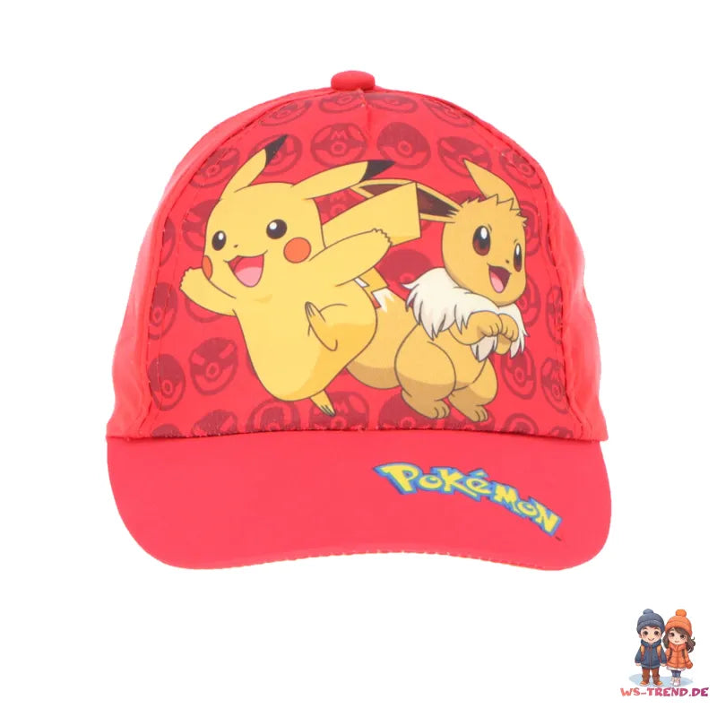 Pokemon Pikachu Jungen Kinder Basecap WS Trend.de Baseball Kappe Mütze Gr. 54 56