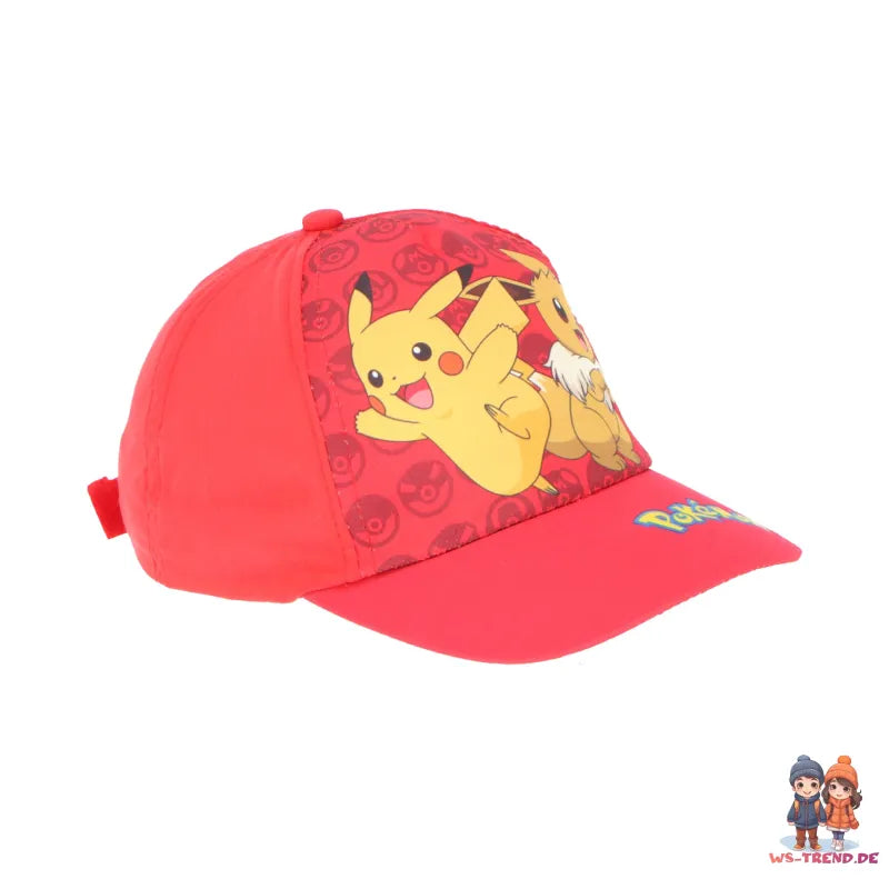 Pokemon Pikachu Jungen Kinder Basecap WS Trend.de Baseball Kappe Mütze Gr. 54 56