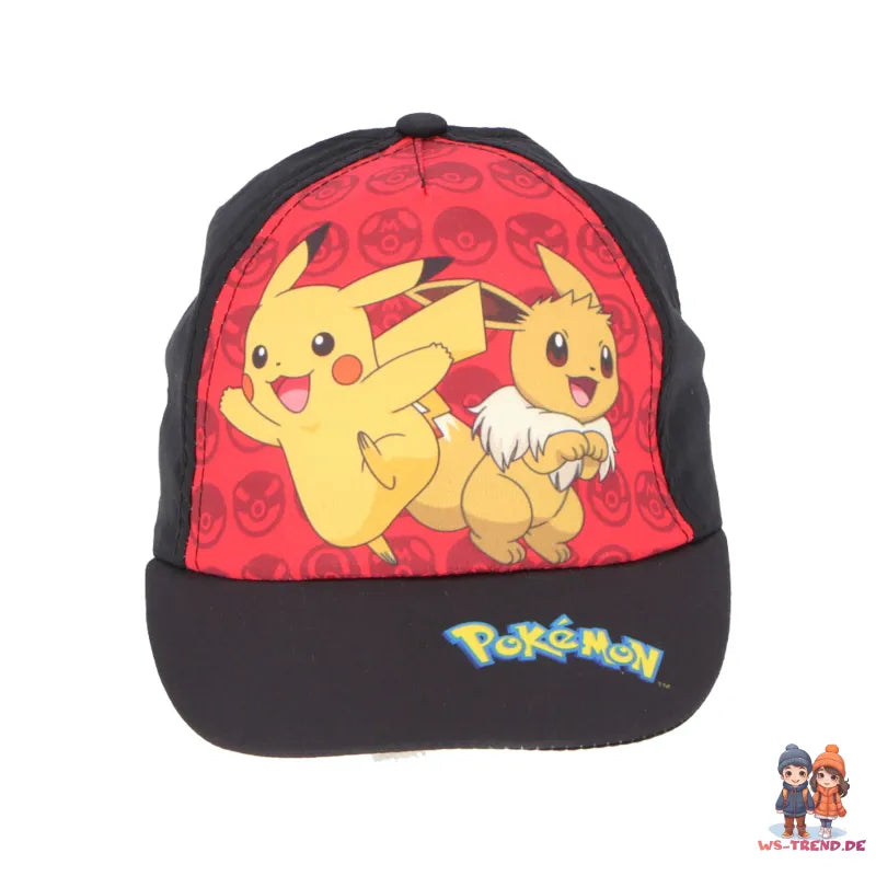 Pokemon Pikachu Jungen Kinder Basecap WS Trend.de Baseball Kappe Mütze Gr. 54 56