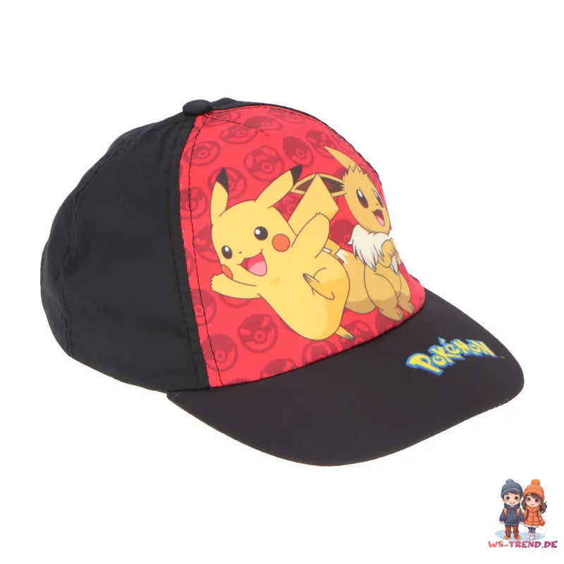 Pokemon Pikachu Jungen Kinder Basecap WS Trend.de Baseball Kappe Mütze Gr. 54 56