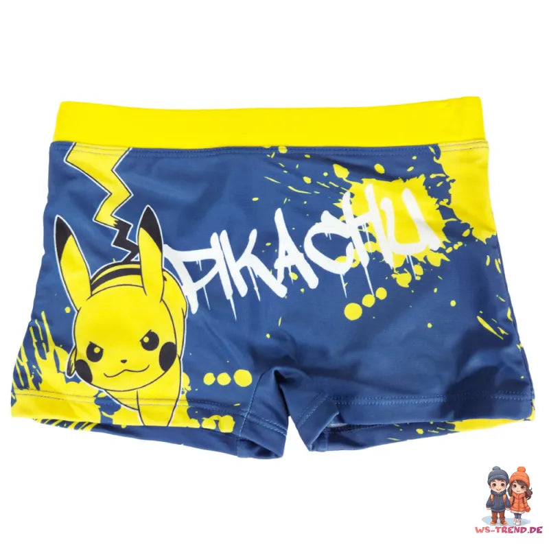 Pokemon Pikachu Kinder Badehose Badeshorts Shorts Schwimmhose - WS-Trend.de Gr 116 bis 152