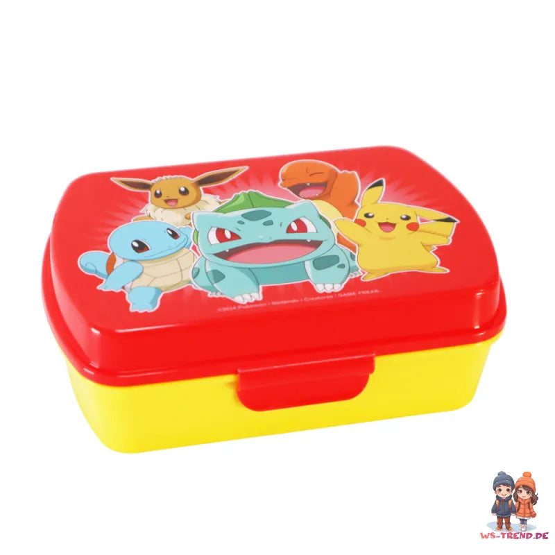 Pokemon Pikachu Kinder 2 teiliges Set Brotdose Trinkflasche 350 ml - WS-Trend.de