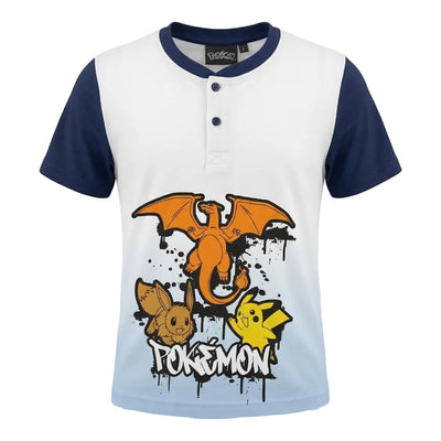 Pokemon Pikachu and Friends Kinder Schlafanzug Pyjama Shirt Shorts - Ansicht 2