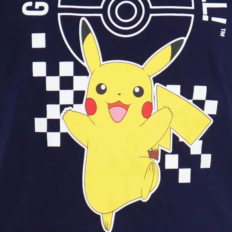 Pokémon Pikachu and Friends Kinder kurzarm T-Shirt - WS-Trend.de Kurzarm Shirt Baumwolle 110 bis 152 Weiß Schwarz